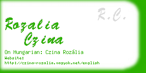 rozalia czina business card